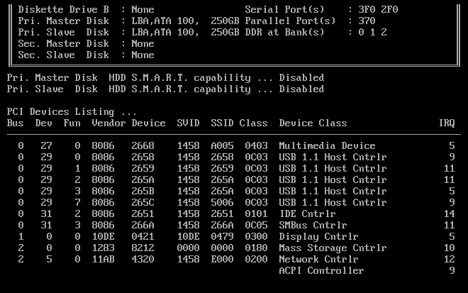 hardware bios post