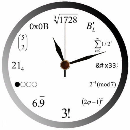 mathematic-clock