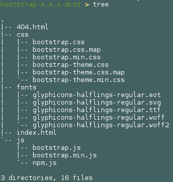 bootstrap files